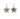 Midnight Meadow Flower Loop Earrings
