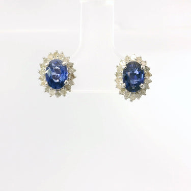 Elegant Sapphire Stud Earrings