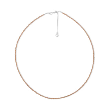 Pfirsich Moonstone Silver Necklace