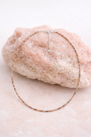 PINK CORAL Silver Necklace