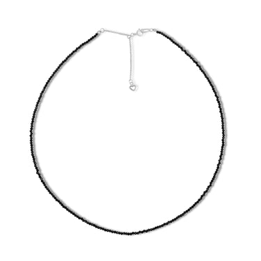 Nova Noire - Black Spinal Silver Necklace