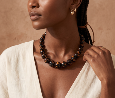 Ebony & Gold necklace