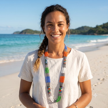 The Maasai Long Necklace
