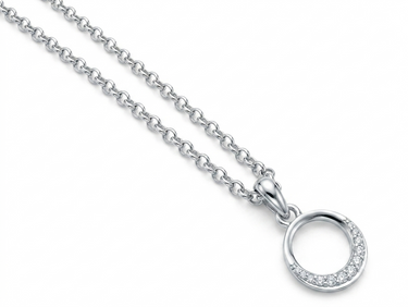 Half Moon Silver Pendant