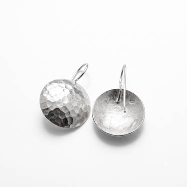 Discs Silver Earrings