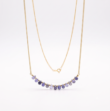 Iolite Gemstones Drops Necklace