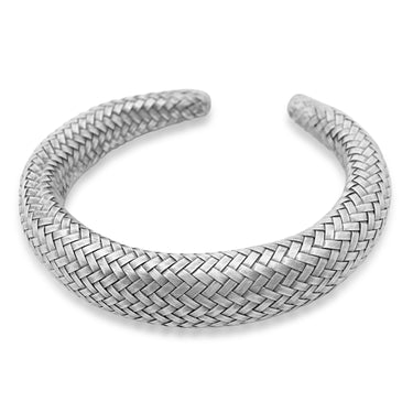 Heirloom Braid Silver Cuff