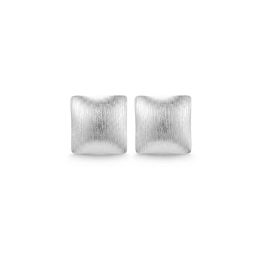 Secession Square Silver Stud Earrings