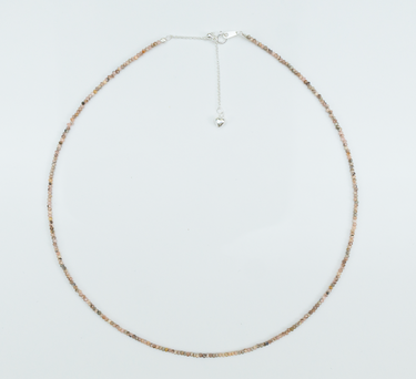 PINK CORAL Silver Necklace