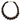 Ebony & Gold necklace